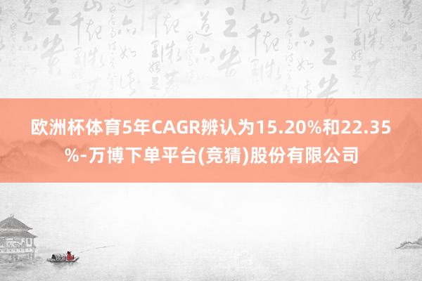 欧洲杯体育5年CAGR辨认为15.20%和22.35%-万博下单平台(竞猜)股份有限公司
